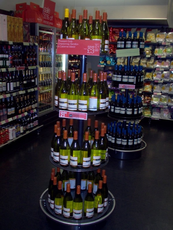 Marks And Spencers Wine Display